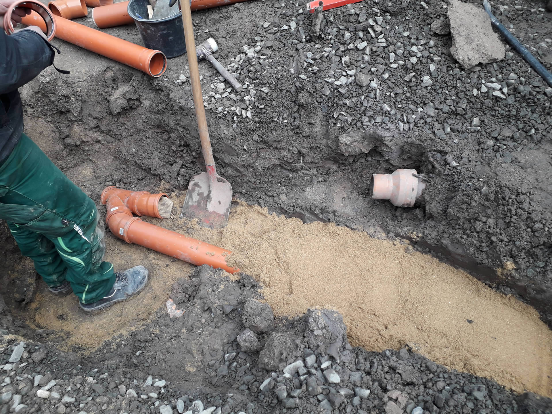 Entwässerungsleitungen